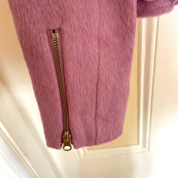 NWT Forever 21 Contemporary fuzzy orchid Moto Jacket size XS - Picture 4 of 8